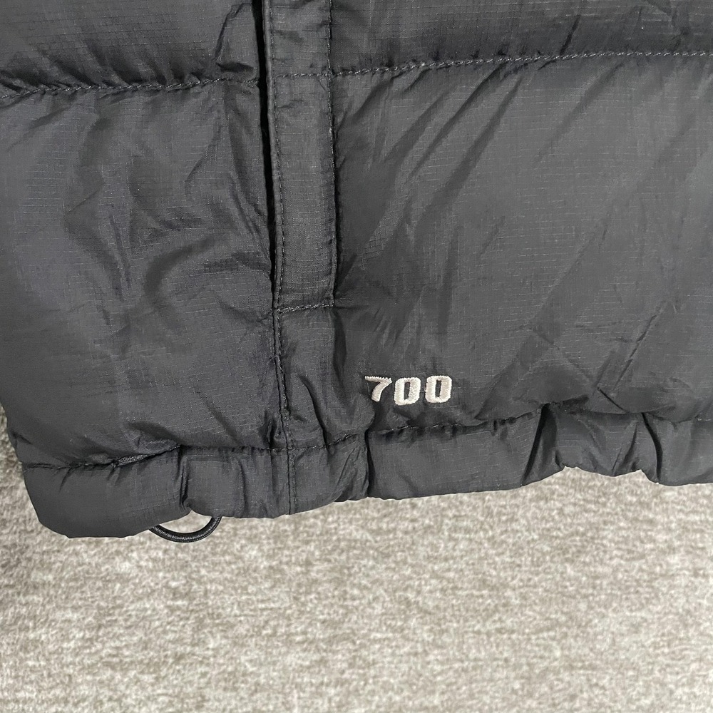 The North Face Vest Womens Medium Black 700 Down Quilted Puffer Full Zip Warm - Picture 2 of 8